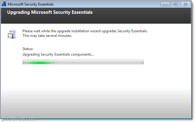 Aktualisierungsprozess Microsoft Security Essentials 2.0 Beta