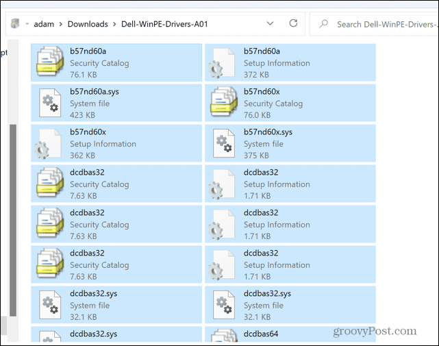 Windows 11 extrahierte cab-Datei