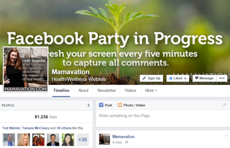 Mamavation Facebook Party Titelbild