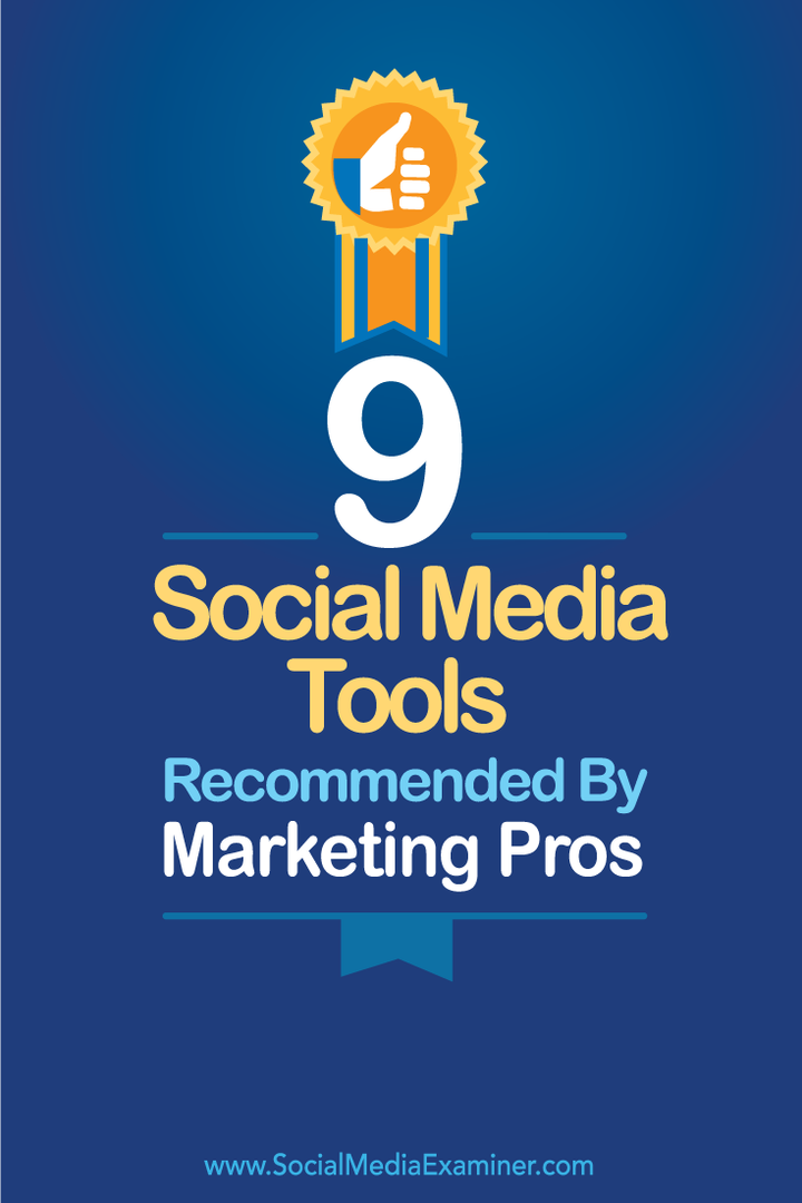 Neun Social-Media-Tools von Marketingprofis