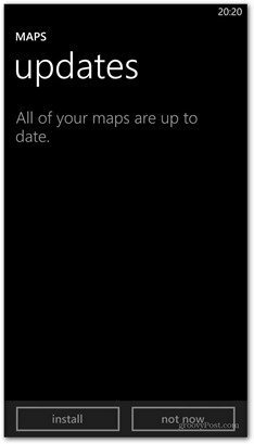 Windows Phone 8-Karten aktualisieren