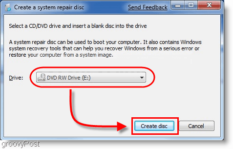 Windows 7: Erstellen Sie eine Systemreparatur-CD