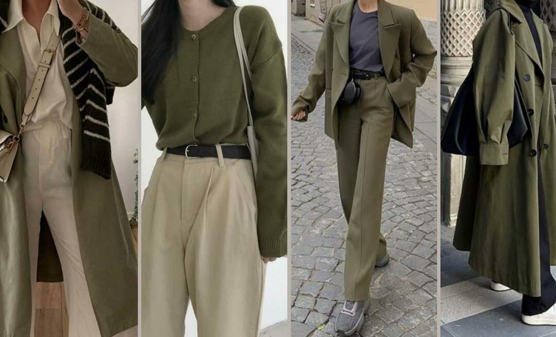 Wie kombiniere ich es mit der Farbe Khaki? Khaki-Kombinationsvorschläge für den Herbst 