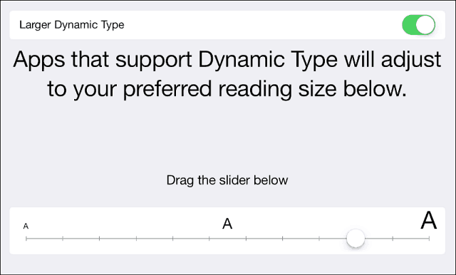 IOS 7 Tipp: Machen Sie Text größer, fett und einfacher zu lesen