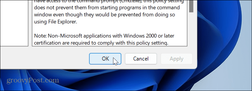 Deaktivieren Sie PowerShell unter Windows 11
