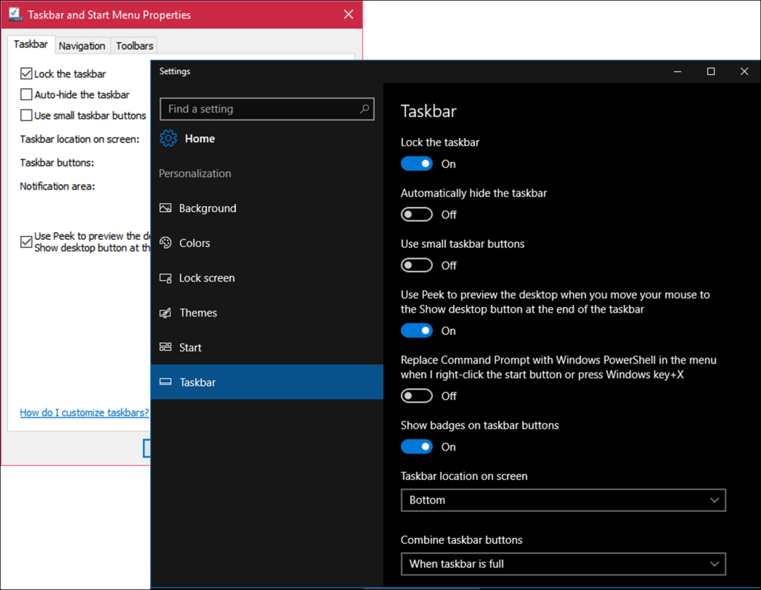 Anpassen der Taskleisteneinstellungen unter Windows 10