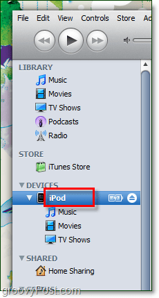 Öffnen Sie iTunes und doppelklicken Sie auf den aktuellen Namen Ihres Geräts