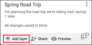 Fügen Sie in Google Maps Ebenen für Ihren Road Trip hinzu