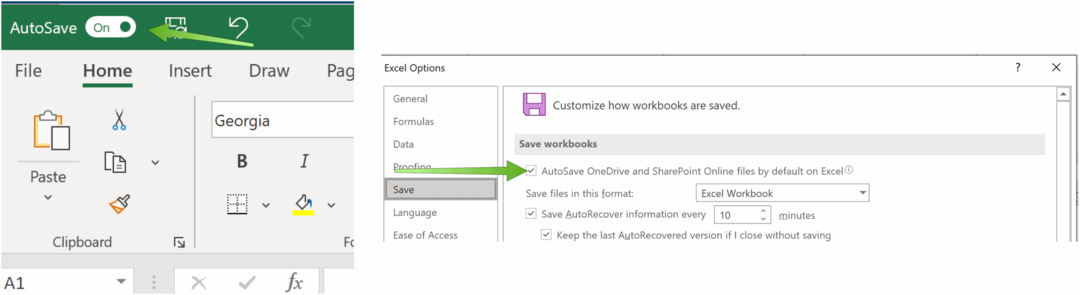 Excel-Dateien auf OneDrive speichern Microsoft Excel AutoSave