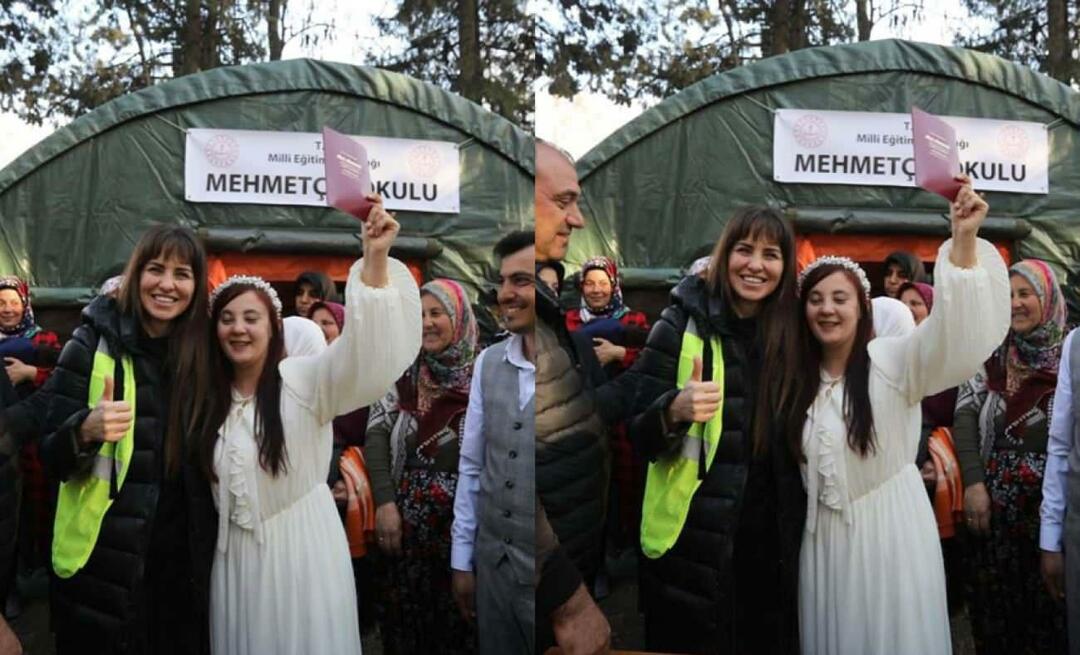 Emotionales Teilen von Aslı Tandoğan! Ein Überlebender des Erdbebens wurde Zeuge der Hochzeit eines Paares