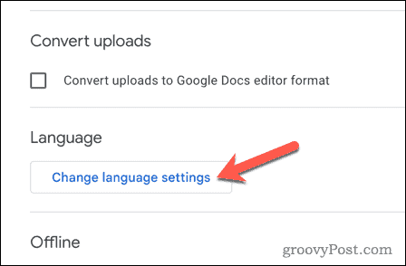 Spracheinstellungen in Google Drive ändern