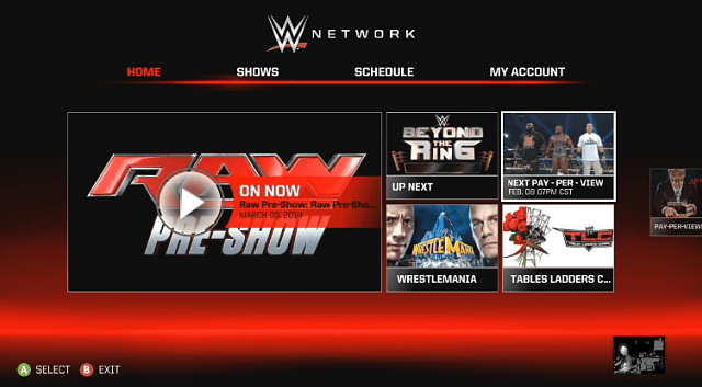 WWE-Netzwerk Xbox 360