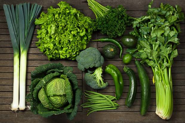 grünes Gemüse ist reich an Glutathion
