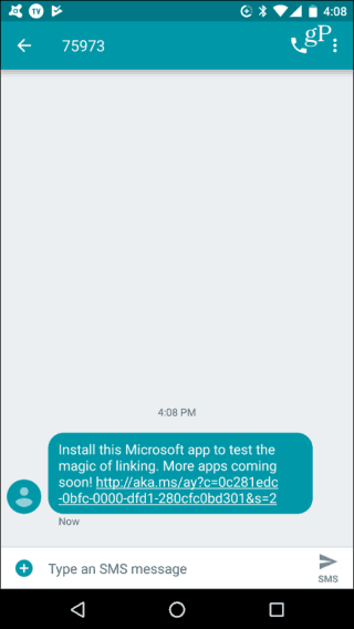 SMS Nachricht Android