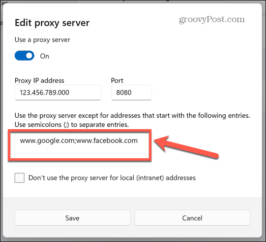 Windows-Proxy-Ausnahmen