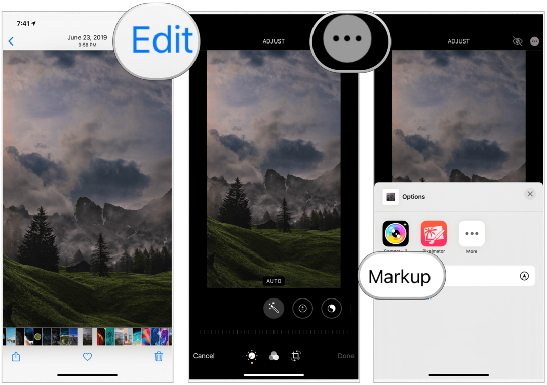 Fotos App Markup