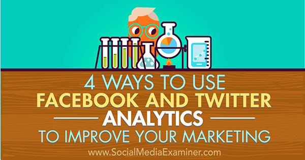 Optimieren Sie das Marketing mit Analysen auf Facebook und Twitter
