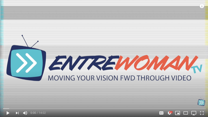 Screenshot eines entrewoman TV-Videos mit dem kurzen Logo-Intro