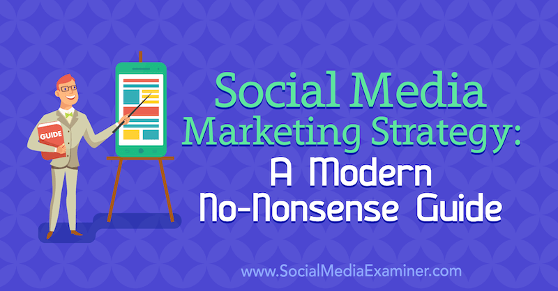 Social Media Marketing-Strategie: Ein moderner No-Nonsense-Leitfaden von Dan Knowlton zum Social Media Examiner.