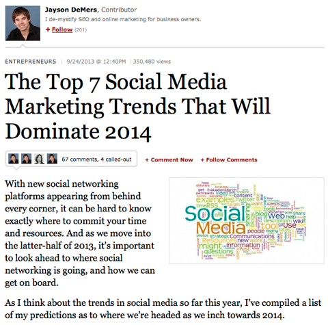die Top 7 Social Media Marketing Trends
