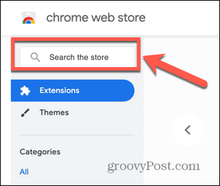 Chrome-Shop-Suche