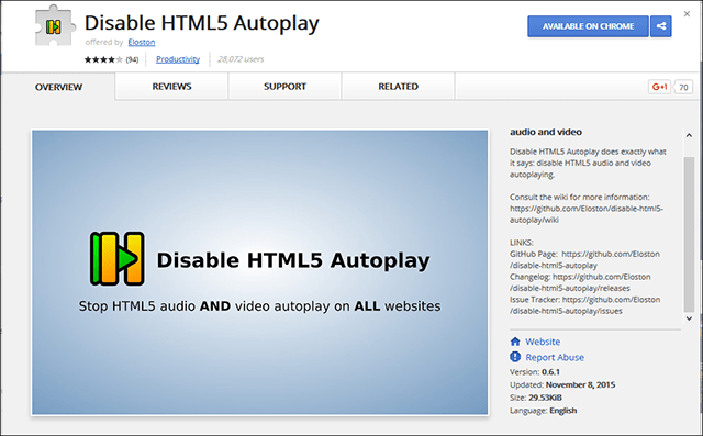 Deaktivieren Sie AutoPlay-Videos in Ihrem Browser, um Bandbreite zu sparen