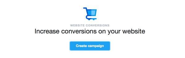Erstellen Sie eine Twitter-Website-Conversions-Anzeige