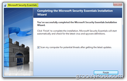Installation von Microsoft Security Essentials