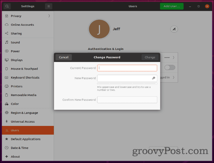 Ubuntu Passwort ändern