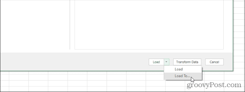 Excel-Abfrage laden in