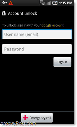 Entsperren Sie Ihr Konto mit Google, wenn Sie Ihr Passwort vergessen haben