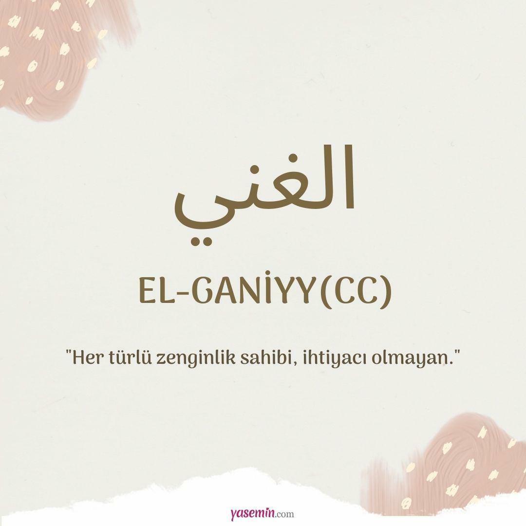 Was bedeutet Al-Ganiyy (c.c.)?