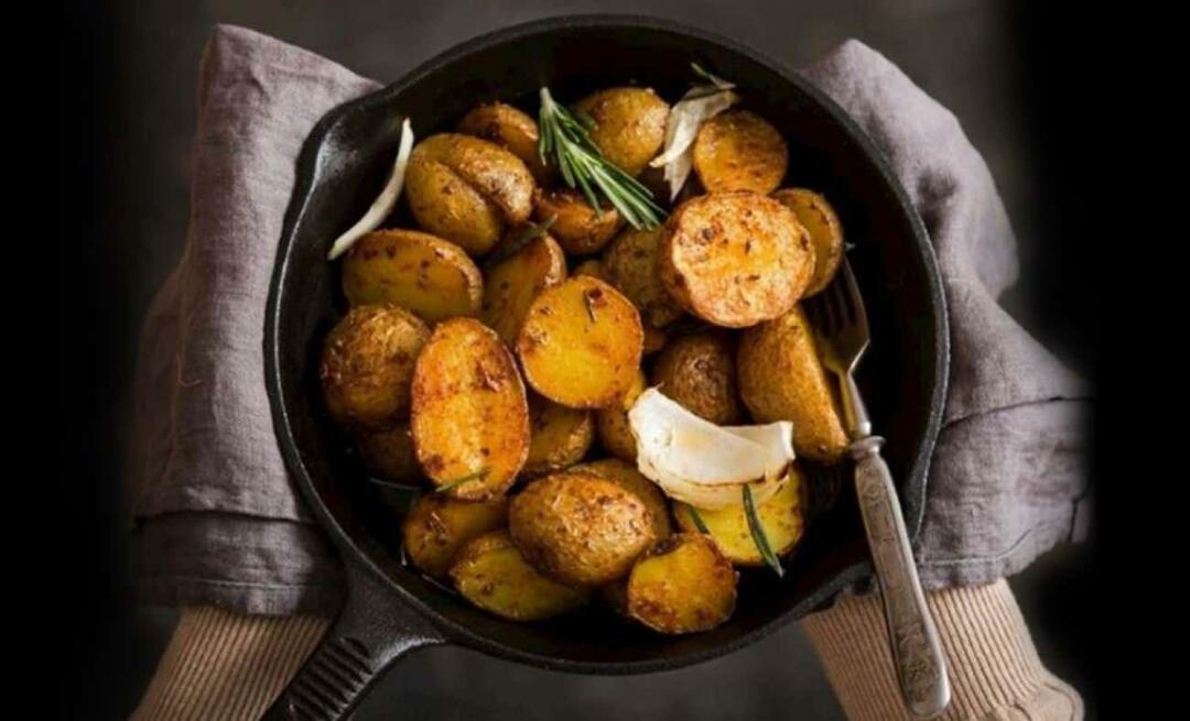 Wie macht man Kartoffeln mit Oliven im Ofen? Hier ist ein Kartoffelrezept mit wenigen Zutaten für die Zubereitung im Ofen