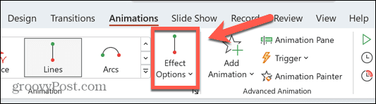 PowerPoint-Effektoptionen