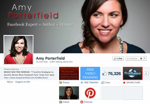 Amy Porterfield Facebook-Seite