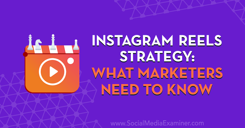 Strategie für Instagram-Rollen: Was Vermarkter wissen müssen, mit Erkenntnissen von Elise Darma im Social Media Marketing Podcast.
