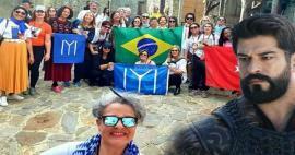 Brasilianische Fans strömten zum Set von Establishment Osman! Sie bewunderten die türkische Kultur