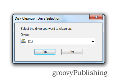 Windows 7 Update Löschen Sie alte Dateien Laufwerk zur Bereinigung des Systemlaufwerks