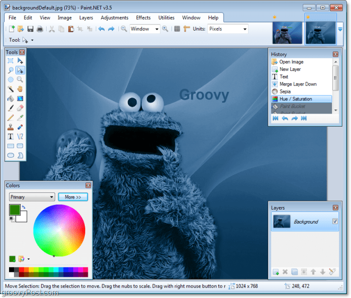 Mache das Ecookie-Monster mit etwas Farbe noch blauer. Die neuen Funktionen von NET aus dem 3.5-Update