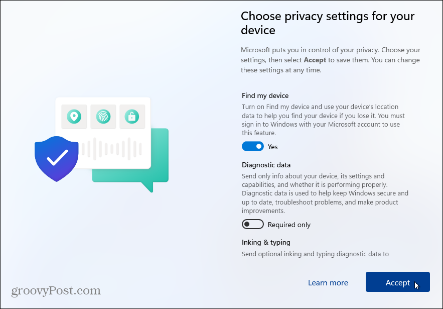 Datenschutz-Einstellungen Windows 11