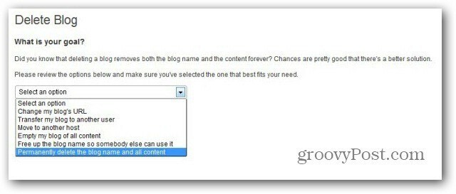 So löschen Sie ein Wordpress.com-Blog oder machen es privat