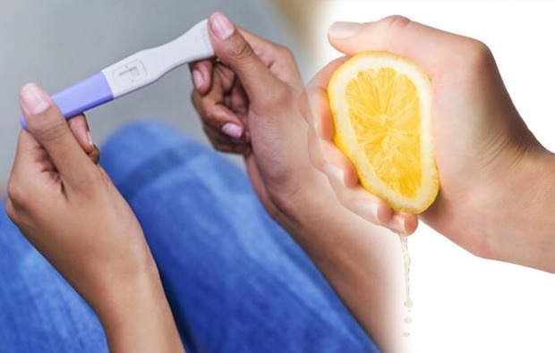 Wie mache ich einen Schwangerschaftstest mit Zitrone?