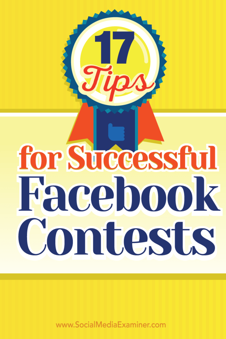 Tipps für Facebook-Wettbewerbe