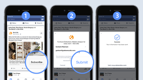 Facebook testet Lead Ads in Mobile