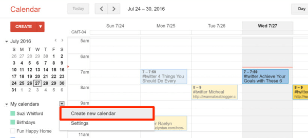 Google Kalender erstellen