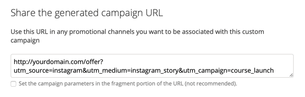 So fügen Sie einer URL UTM-Parameter hinzu, Schritt 2.