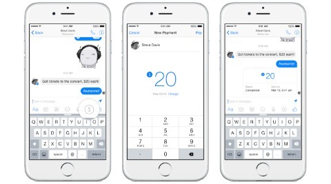 Facebook fügt Zahlungsfunktion in Messenger hinzu