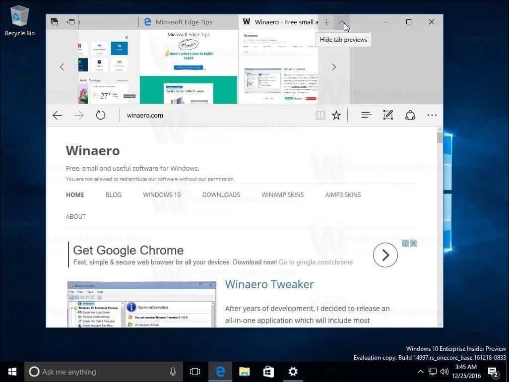 Windows 10 Creators Update Build 14997 bietet Unterstützung für Blaulicht und mehr