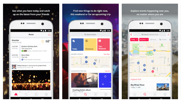 Die eigenständige Facebook-App "Events from Facebook", die Anfang dieses Jahres auf iOS eingeführt wurde, wurde für Android veröffentlicht.