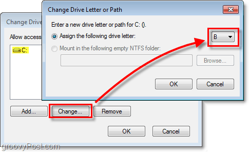 Weisen Sie Ihrer Windows 7-Festplatte einen neuen Laufwerksbuchstaben zu